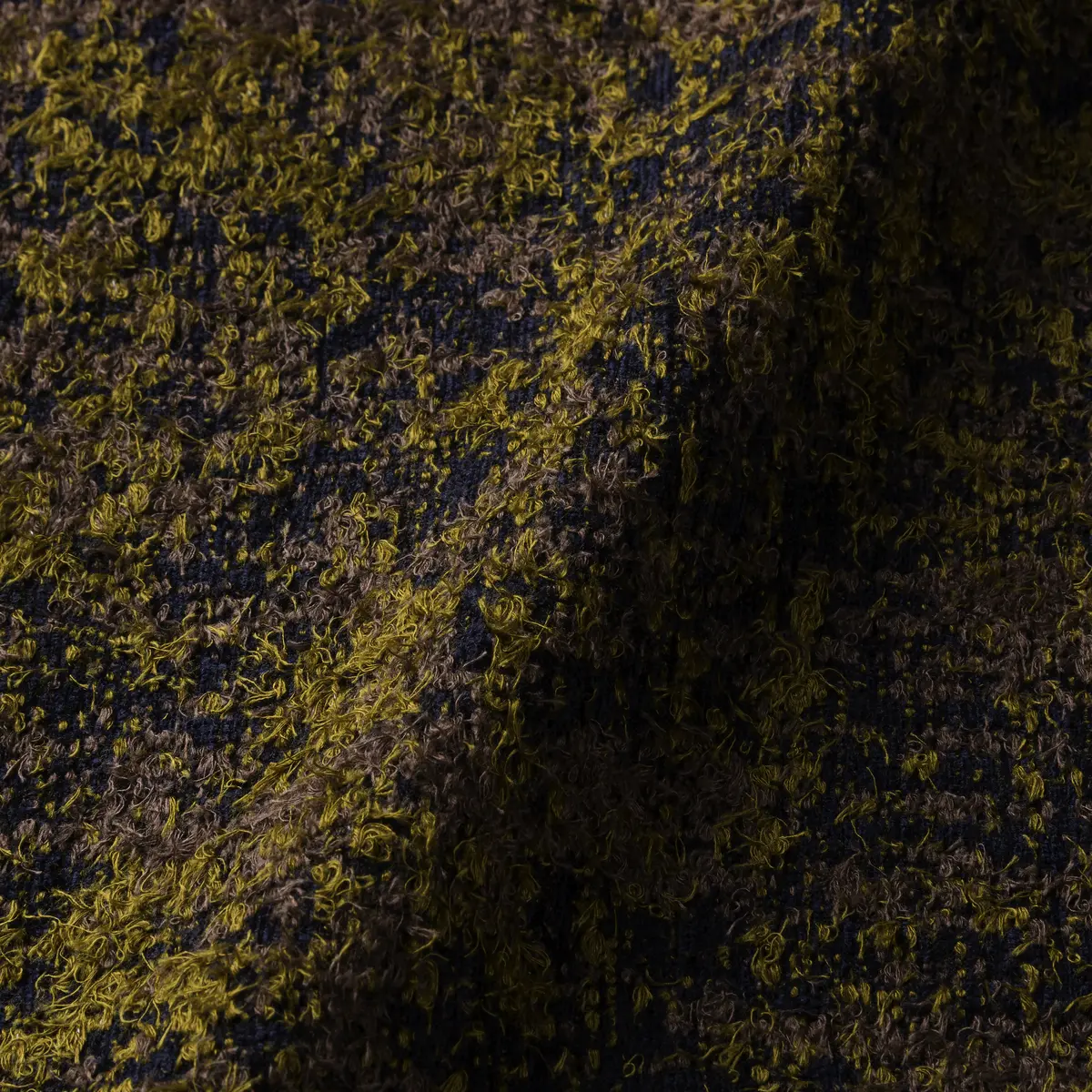 Fabric sample Bearded Leopard yellow